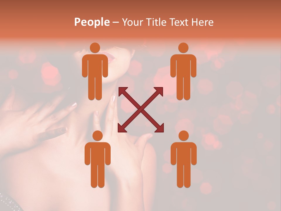 Young Attractive Celebrate PowerPoint Template