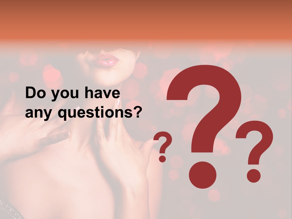 Young Attractive Celebrate PowerPoint Template