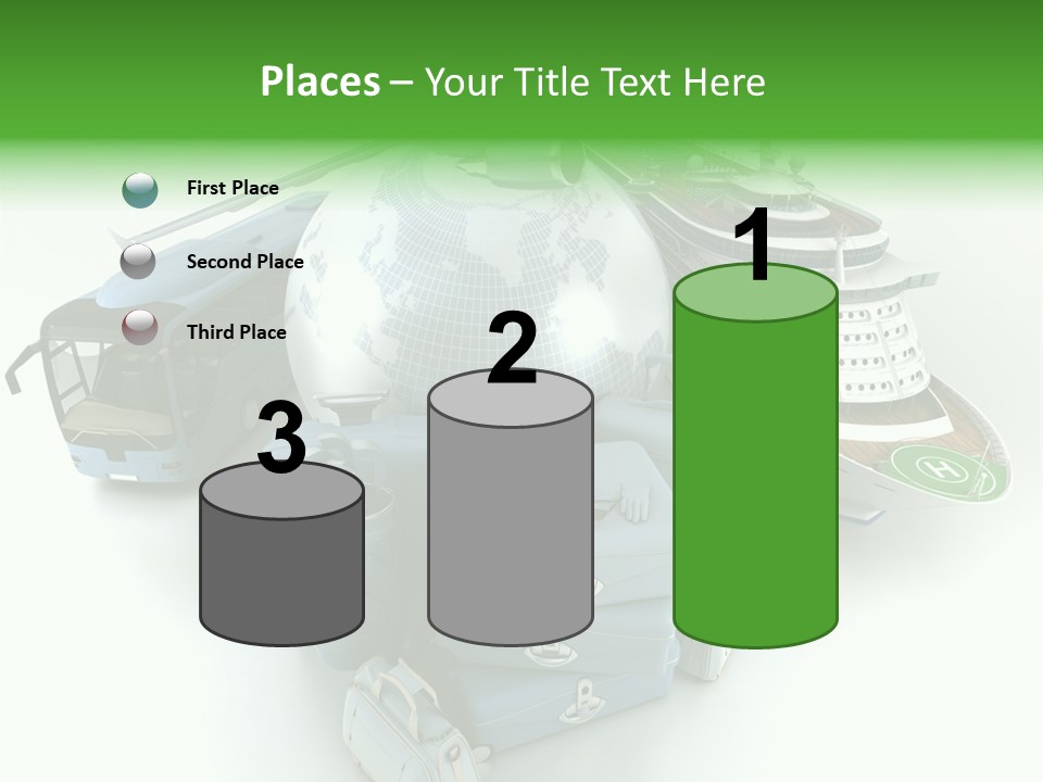 Golf Handbag Holiday PowerPoint Template