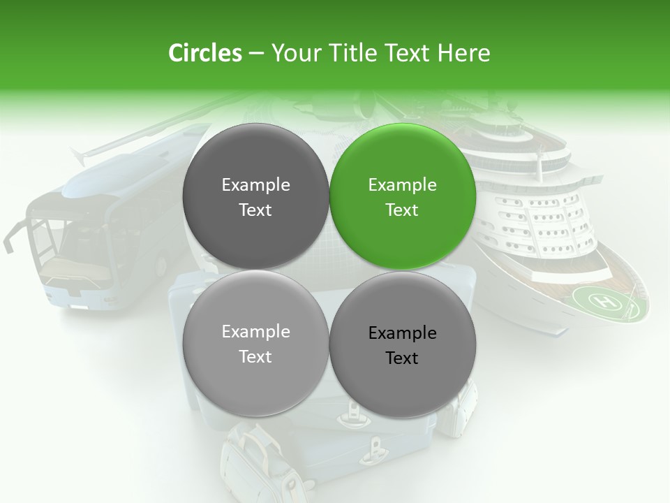 Golf Handbag Holiday PowerPoint Template