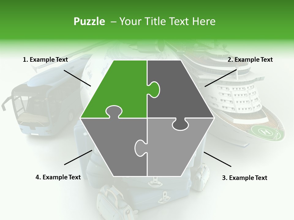 Golf Handbag Holiday PowerPoint Template