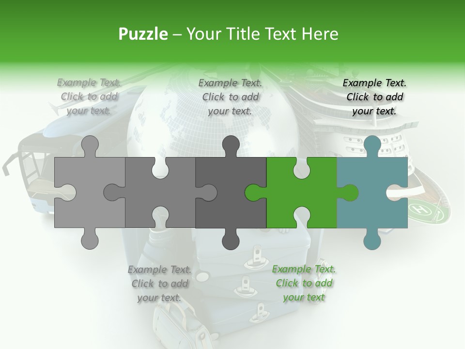 Golf Handbag Holiday PowerPoint Template