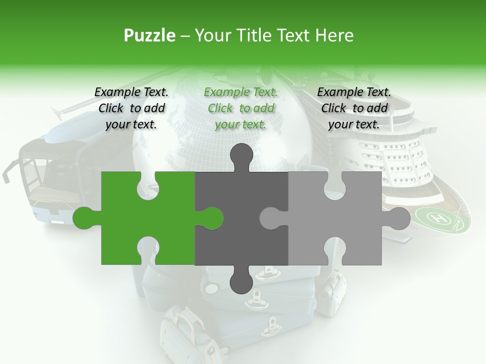 Golf Handbag Holiday PowerPoint Template