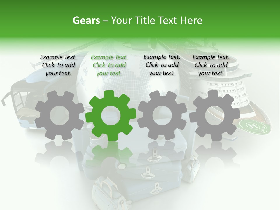 Golf Handbag Holiday PowerPoint Template