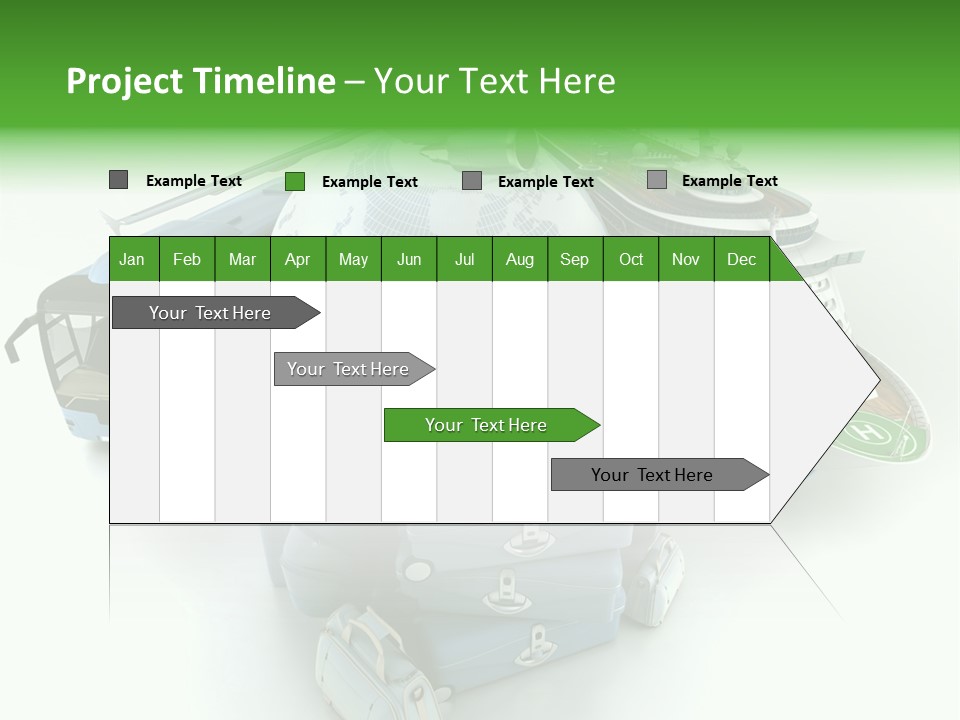 Golf Handbag Holiday PowerPoint Template