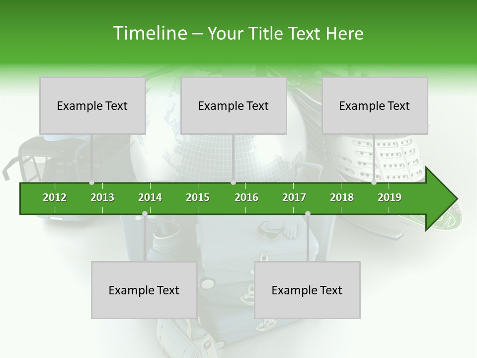 Golf Handbag Holiday PowerPoint Template