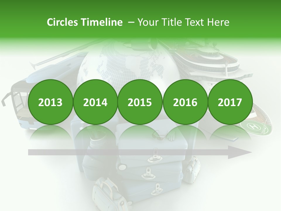 Golf Handbag Holiday PowerPoint Template