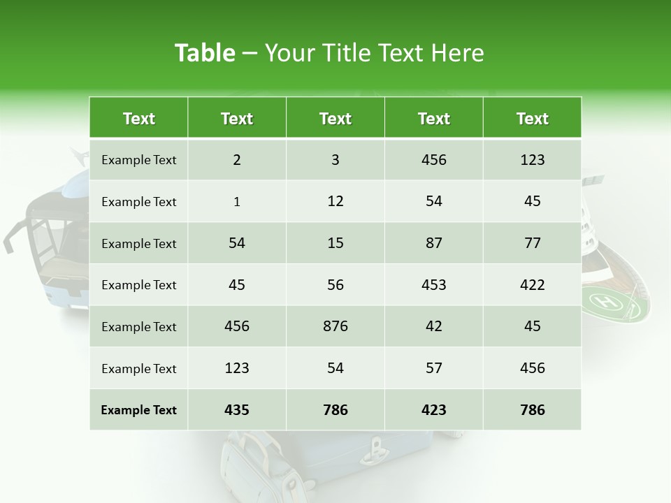 Golf Handbag Holiday PowerPoint Template