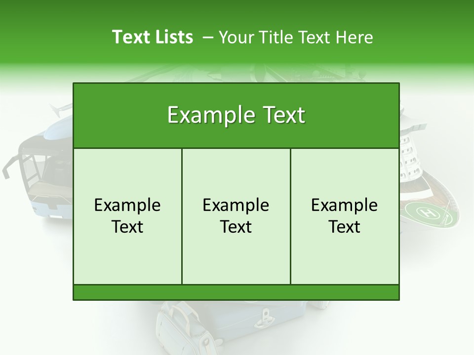 Golf Handbag Holiday PowerPoint Template