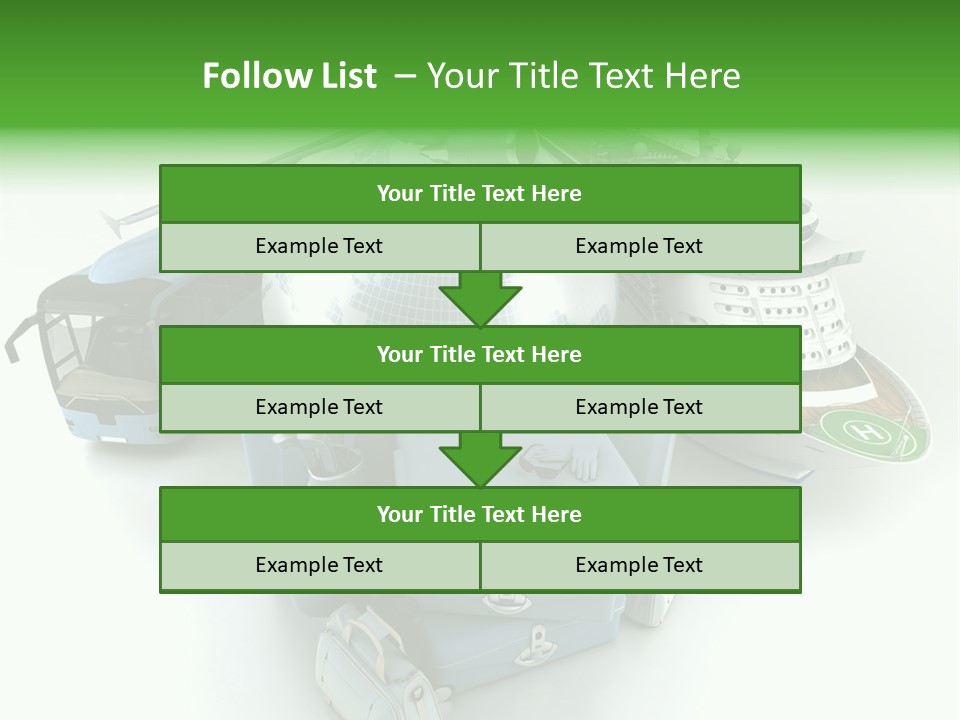 Golf Handbag Holiday PowerPoint Template