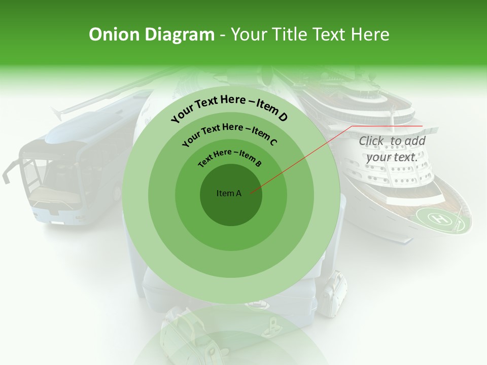 Golf Handbag Holiday PowerPoint Template