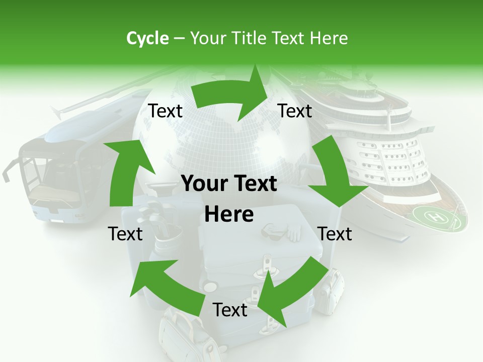 Golf Handbag Holiday PowerPoint Template