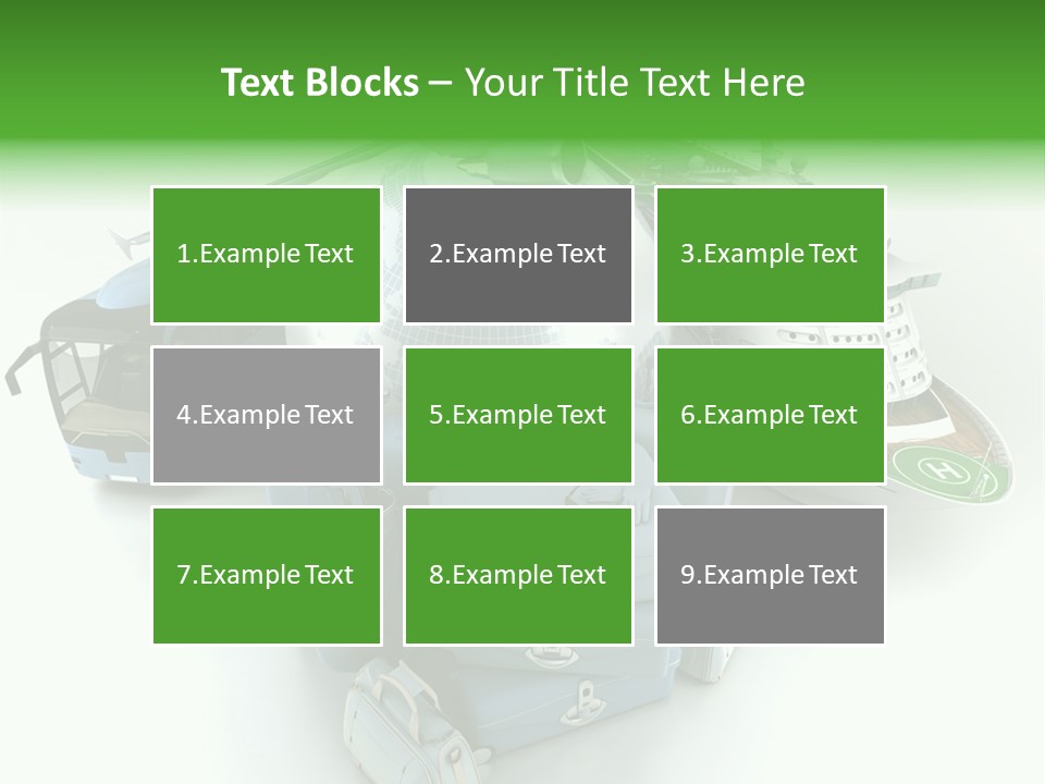 Golf Handbag Holiday PowerPoint Template