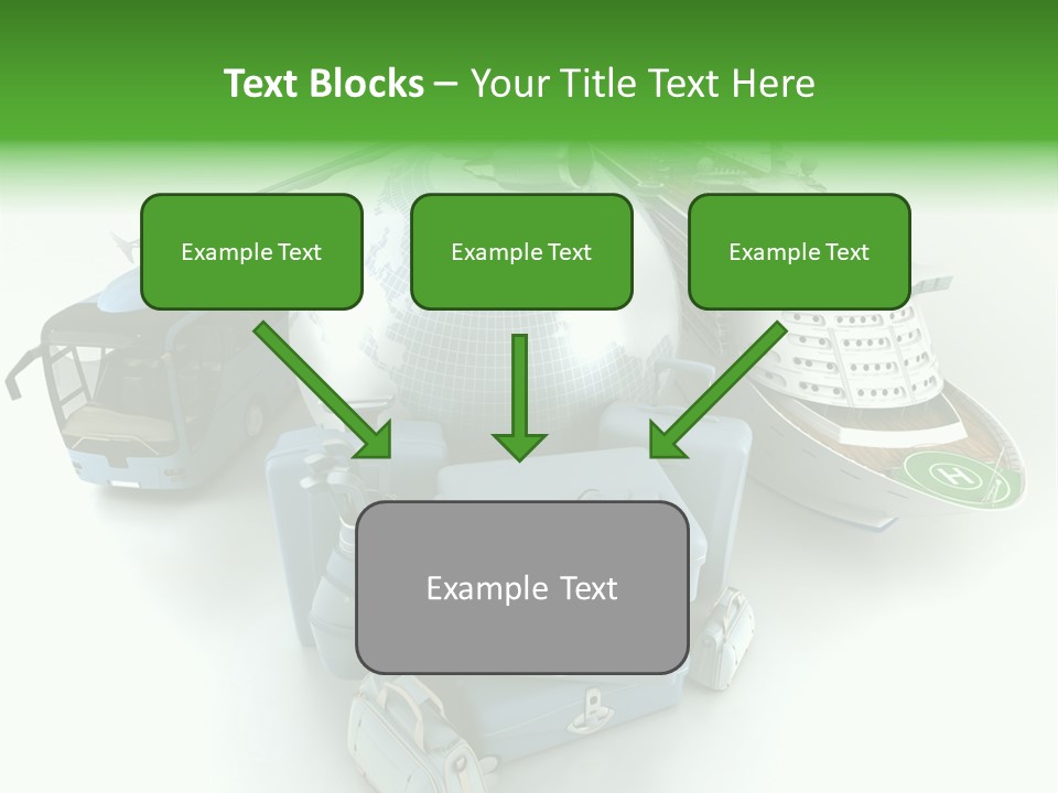 Golf Handbag Holiday PowerPoint Template