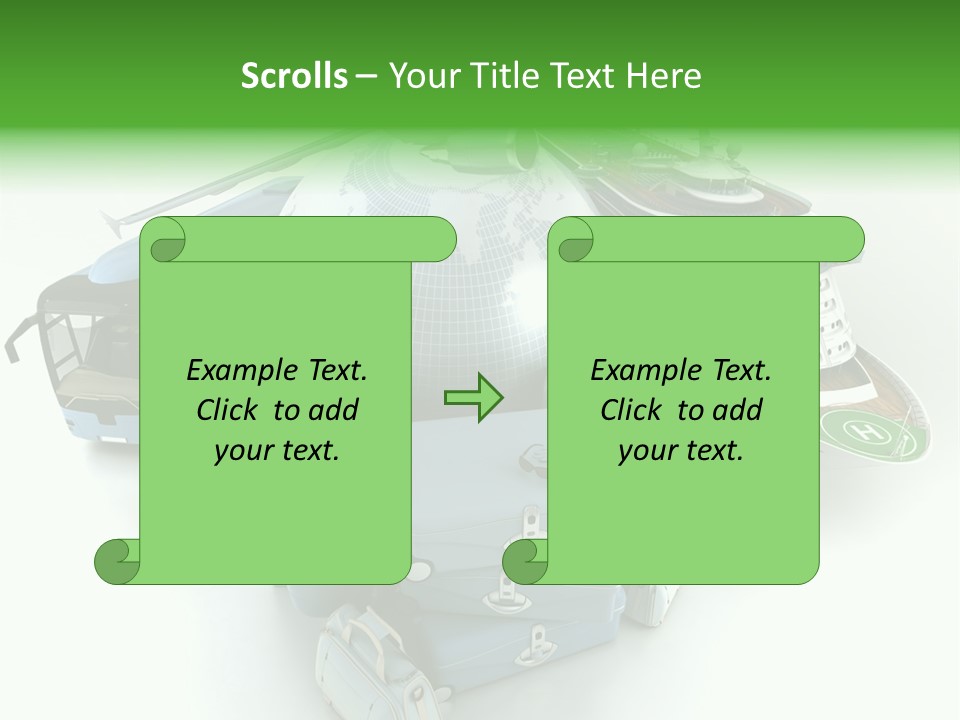 Golf Handbag Holiday PowerPoint Template