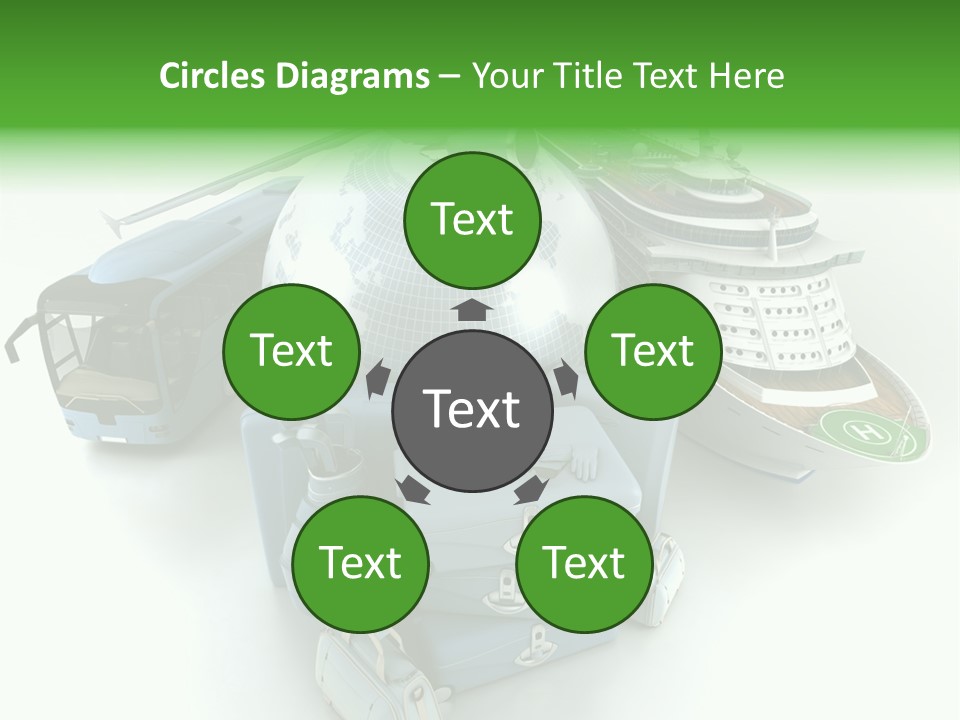 Golf Handbag Holiday PowerPoint Template