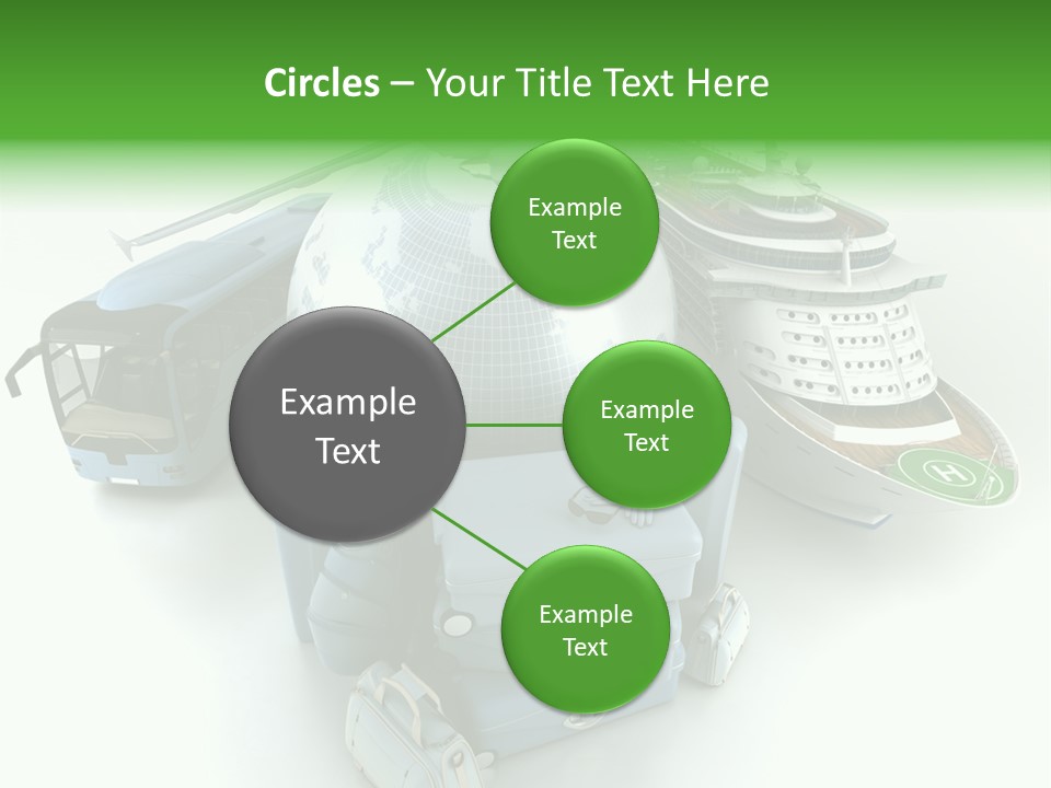 Golf Handbag Holiday PowerPoint Template