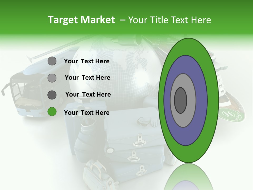 Golf Handbag Holiday PowerPoint Template