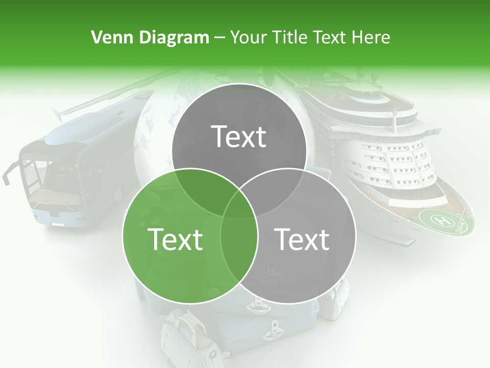 Golf Handbag Holiday PowerPoint Template