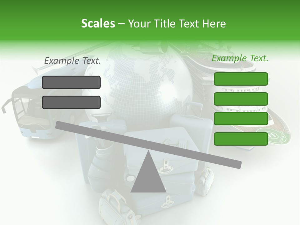 Golf Handbag Holiday PowerPoint Template