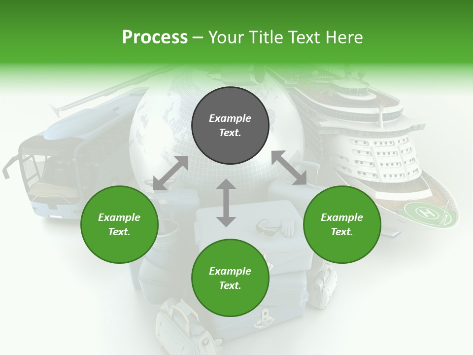 Golf Handbag Holiday PowerPoint Template