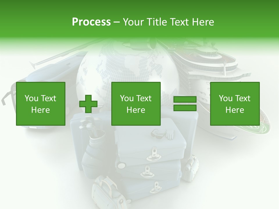 Golf Handbag Holiday PowerPoint Template