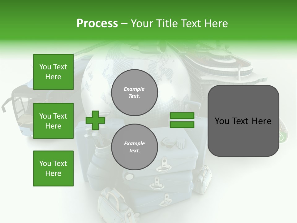 Golf Handbag Holiday PowerPoint Template