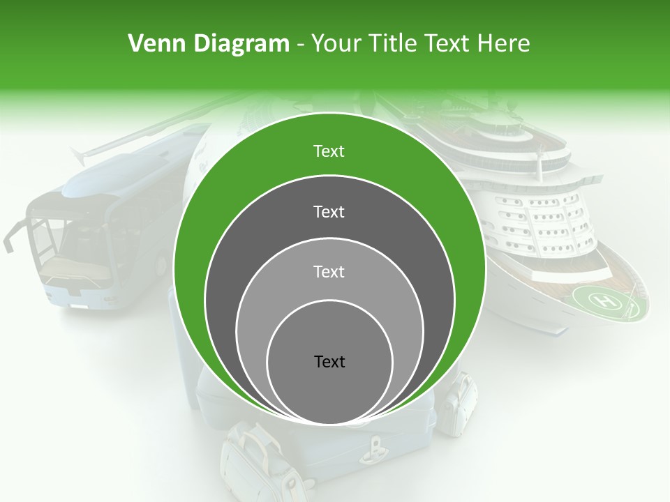 Golf Handbag Holiday PowerPoint Template