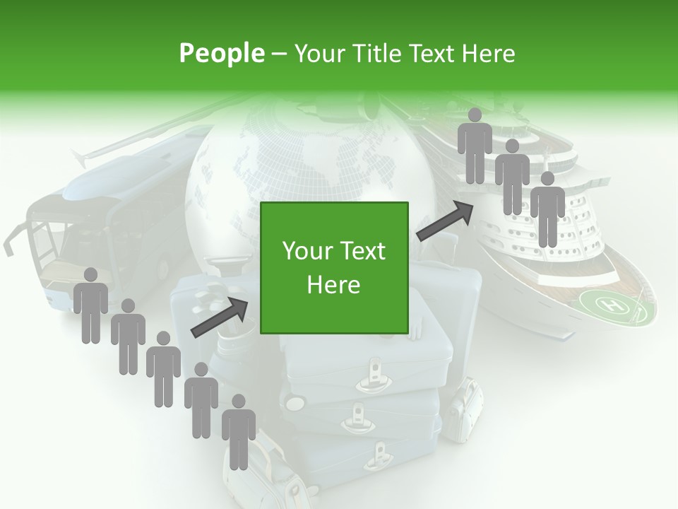 Golf Handbag Holiday PowerPoint Template