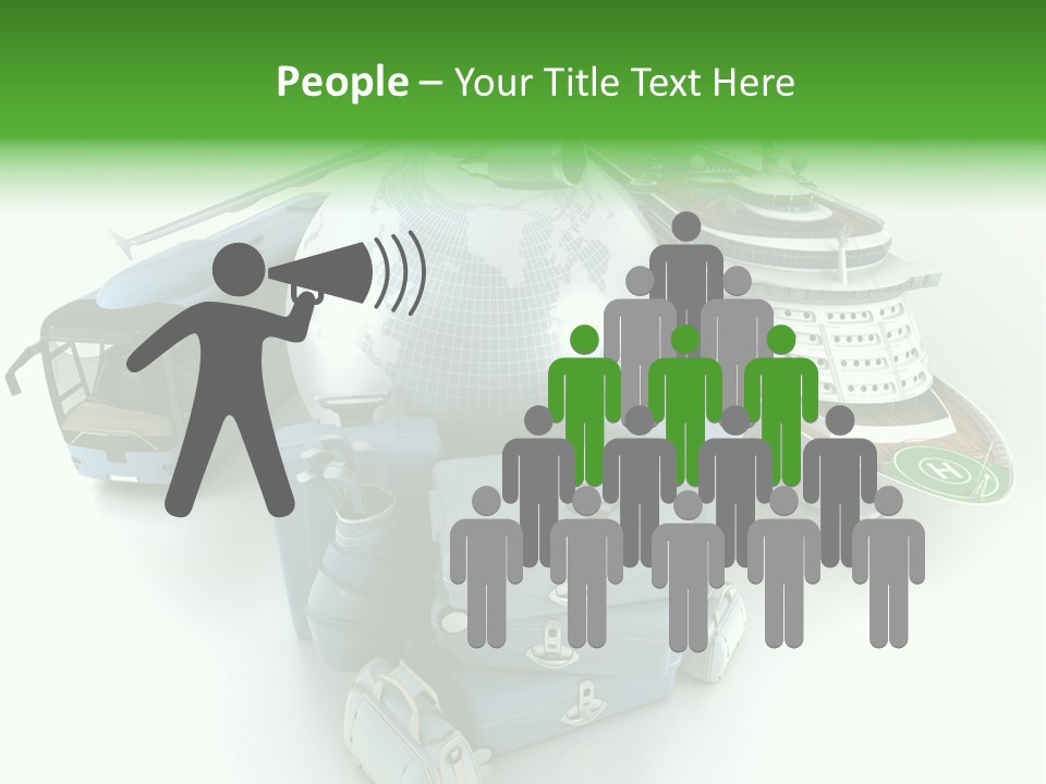 Golf Handbag Holiday PowerPoint Template