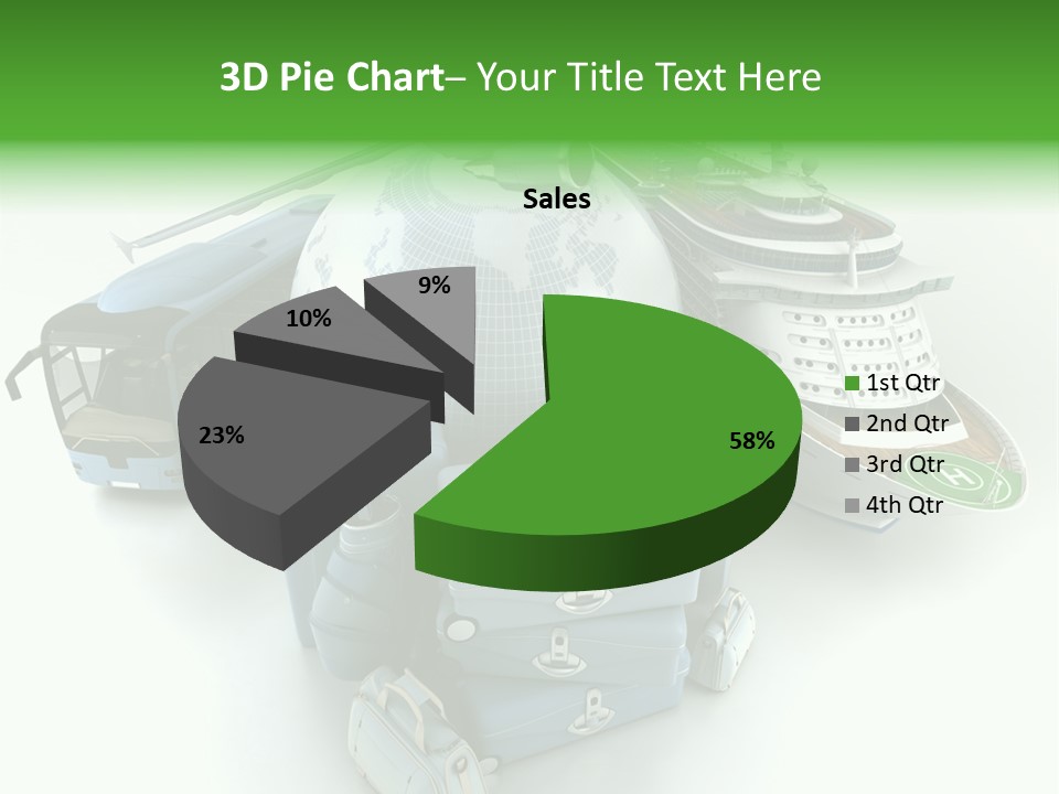 Golf Handbag Holiday PowerPoint Template