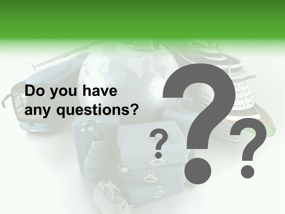 Golf Handbag Holiday PowerPoint Template