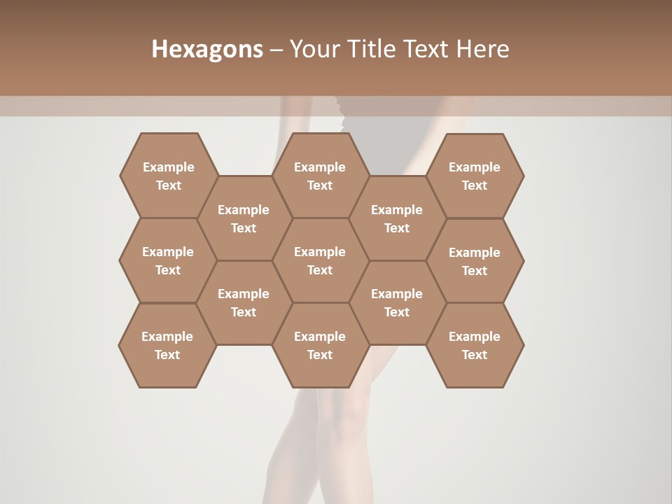 Girl Posing Caucasian PowerPoint Template