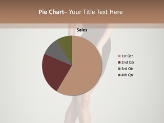 Girl Posing Caucasian PowerPoint Template