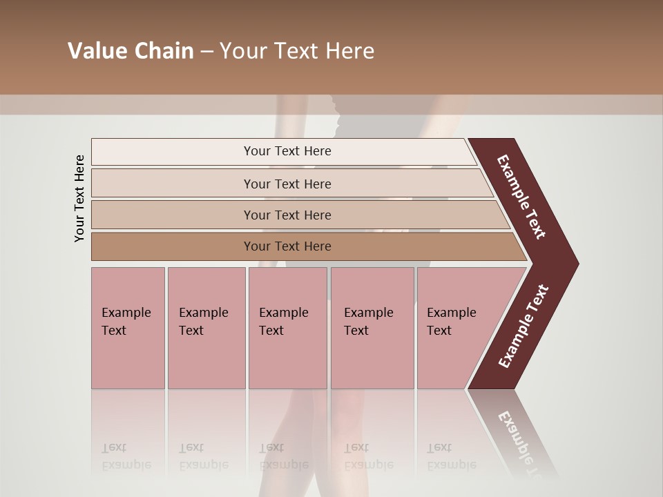 Girl Posing Caucasian PowerPoint Template