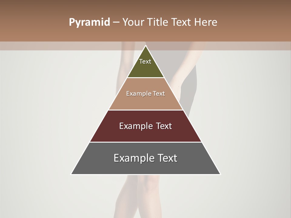 Girl Posing Caucasian PowerPoint Template