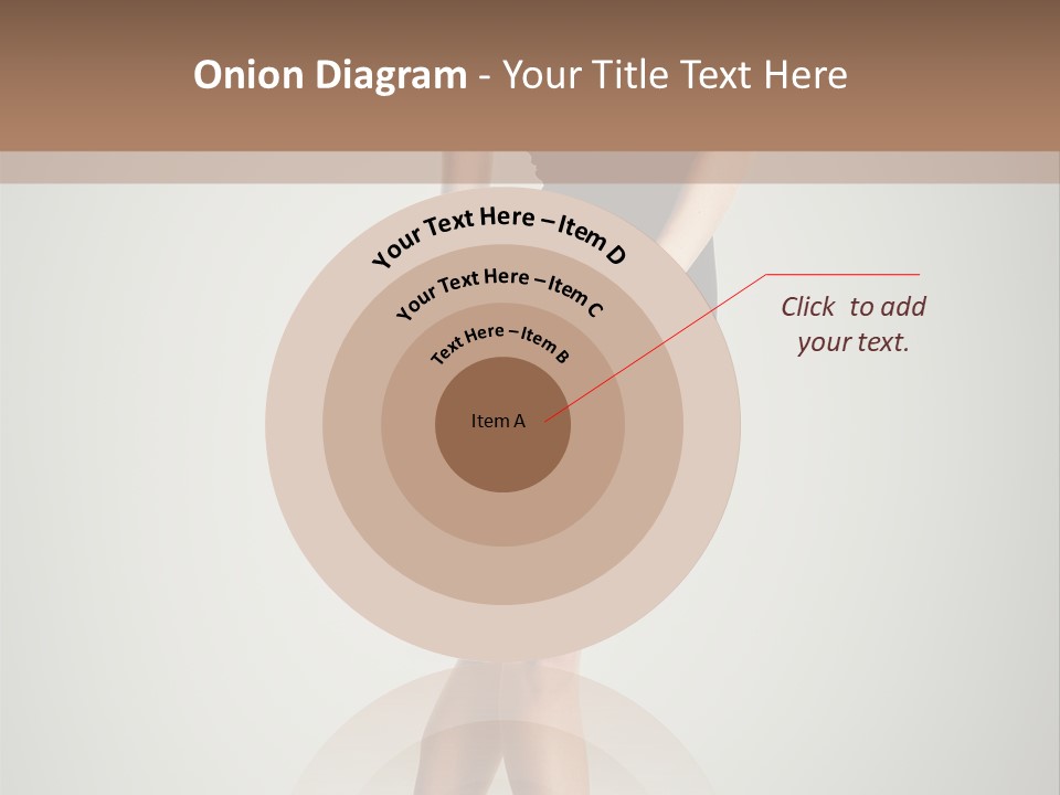 Girl Posing Caucasian PowerPoint Template