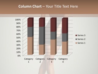 Girl Posing Caucasian PowerPoint Template