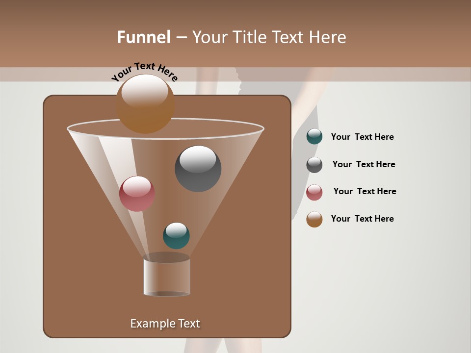 Girl Posing Caucasian PowerPoint Template