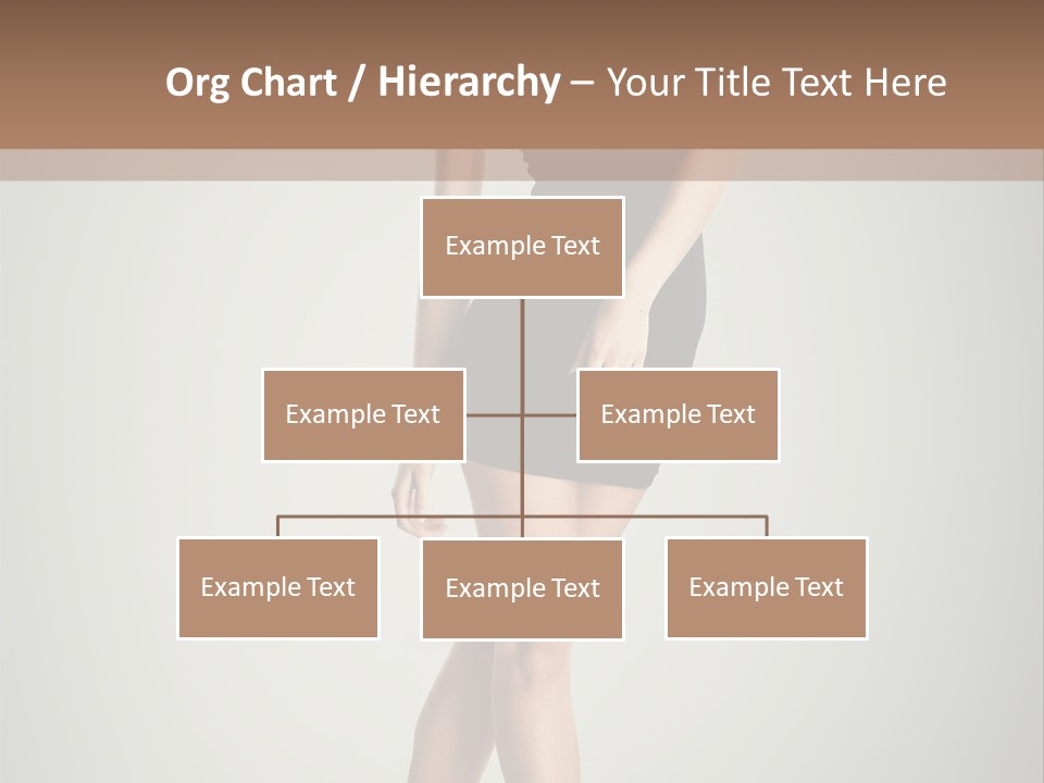 Girl Posing Caucasian PowerPoint Template