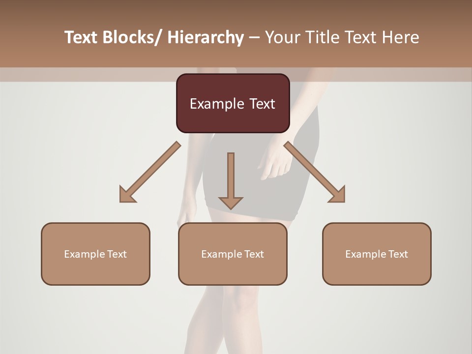 Girl Posing Caucasian PowerPoint Template