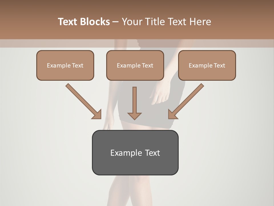 Girl Posing Caucasian PowerPoint Template