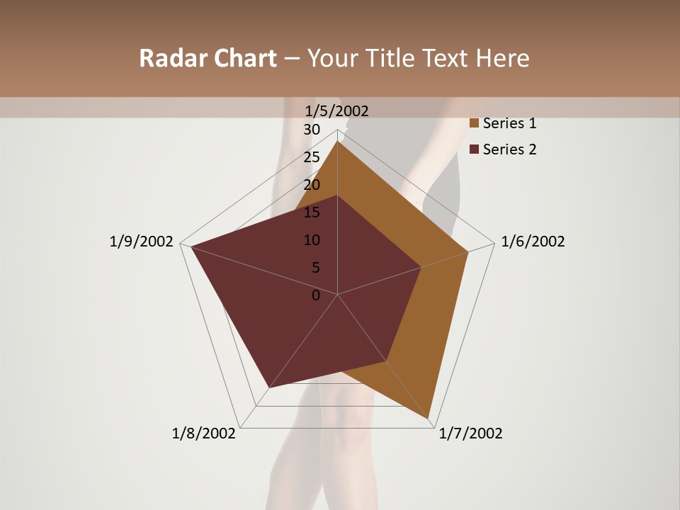 Girl Posing Caucasian PowerPoint Template