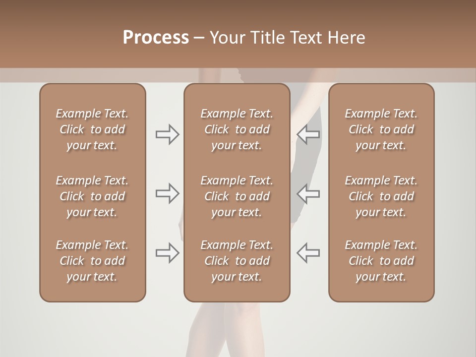 Girl Posing Caucasian PowerPoint Template