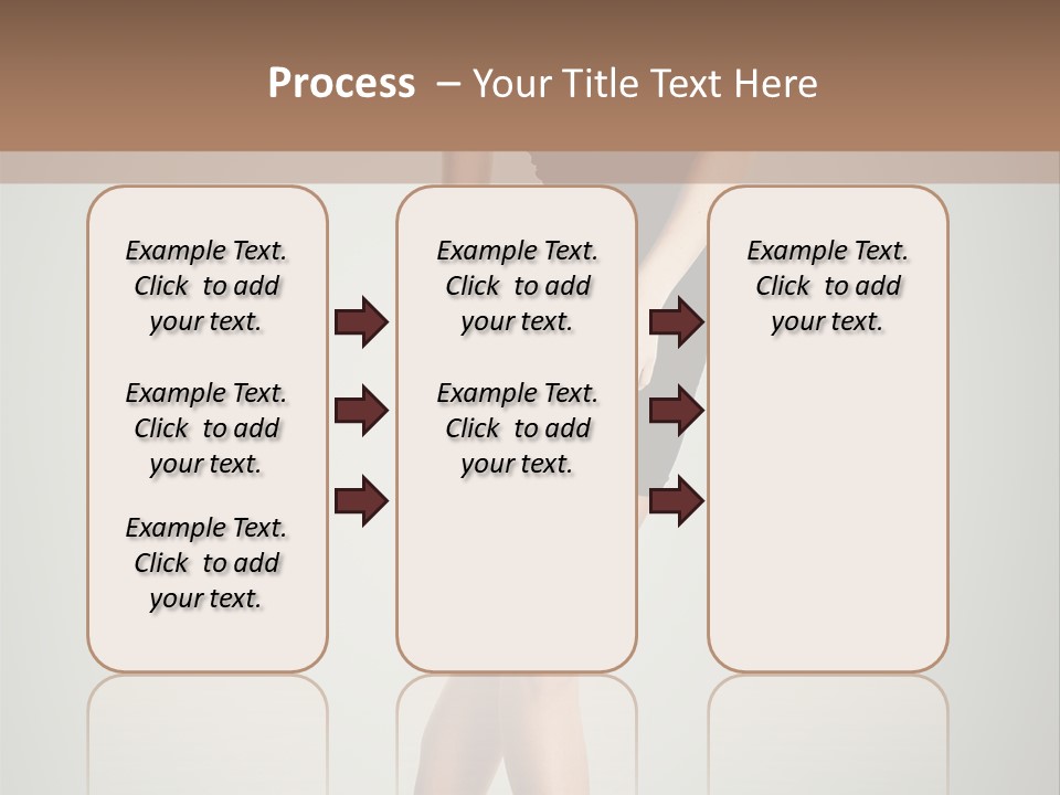 Girl Posing Caucasian PowerPoint Template