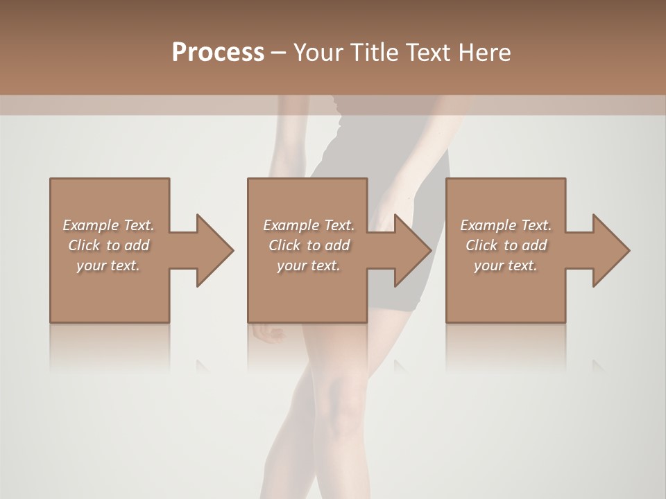 Girl Posing Caucasian PowerPoint Template