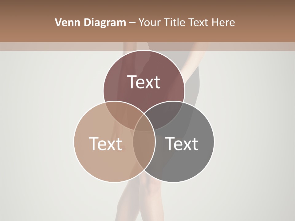 Girl Posing Caucasian PowerPoint Template