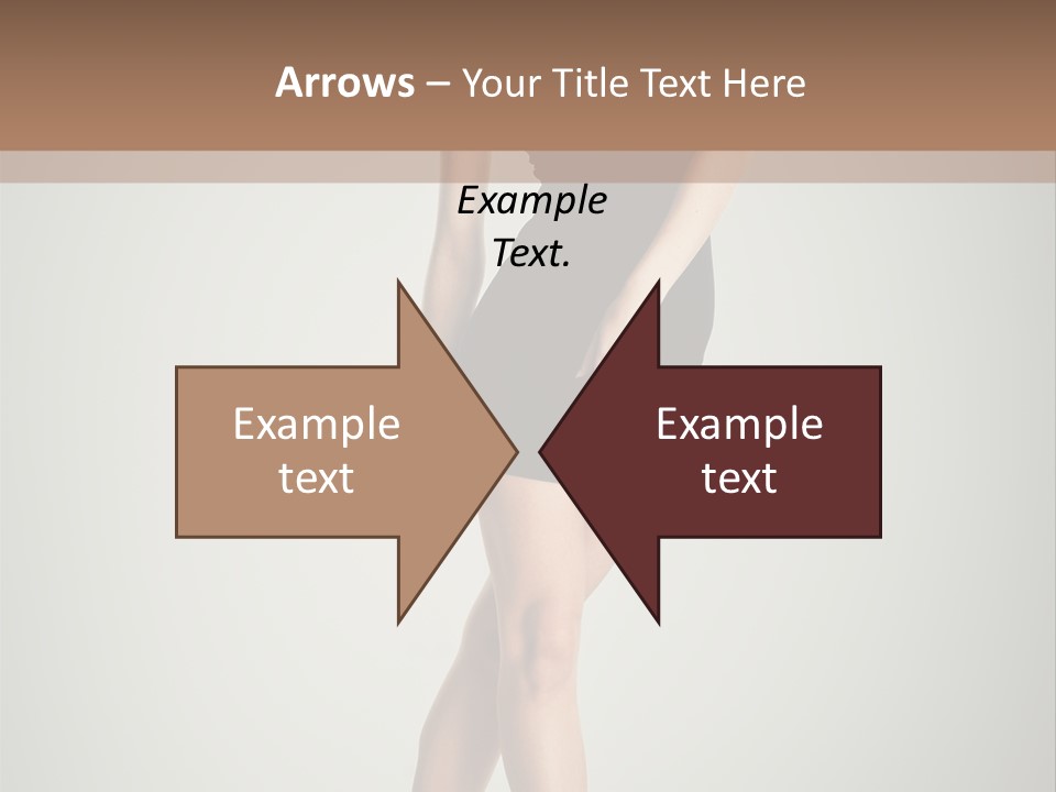 Girl Posing Caucasian PowerPoint Template