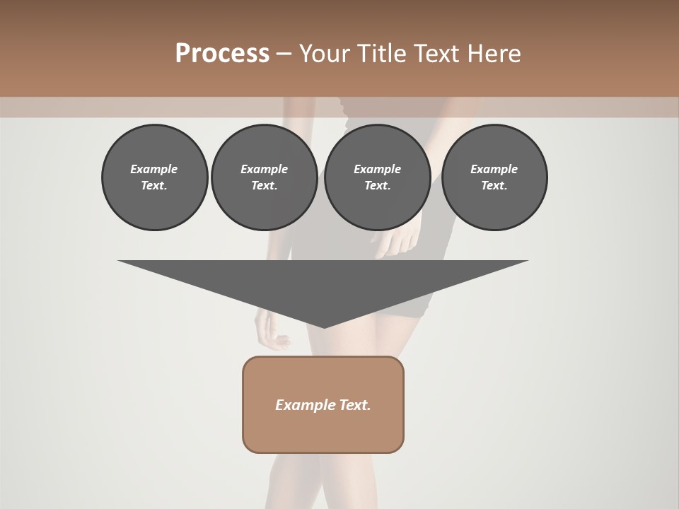 Girl Posing Caucasian PowerPoint Template