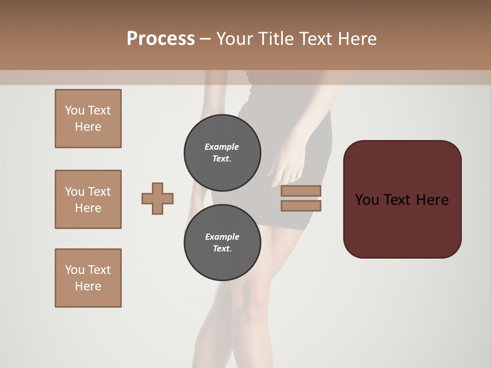 Girl Posing Caucasian PowerPoint Template
